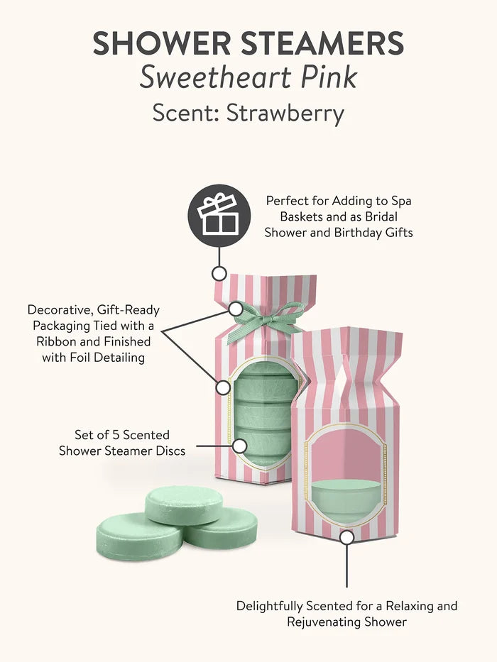 Petit Bon Bon Sweetheart Pink Shower Steamers