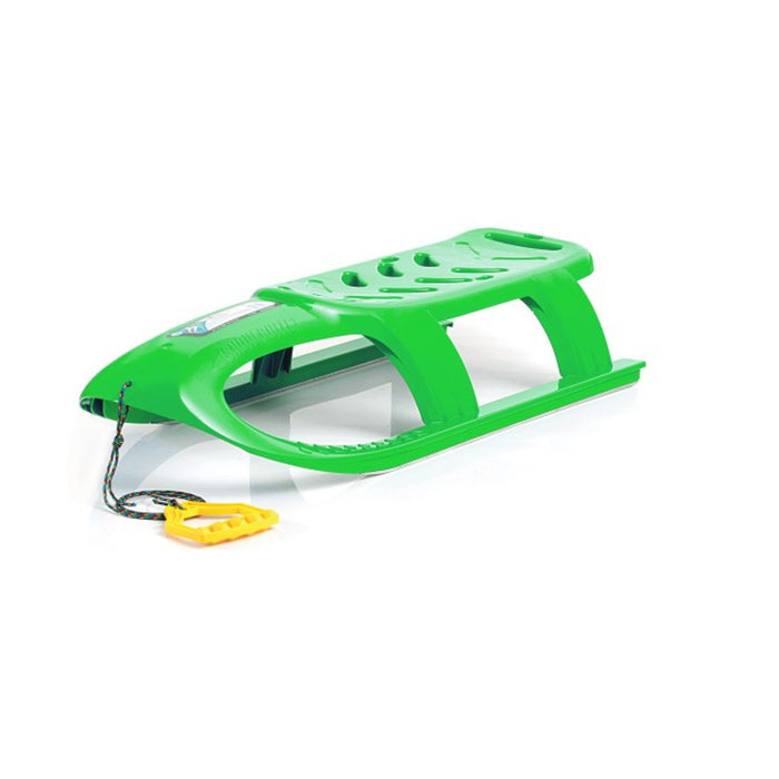 Plastic Sledge with Steel Skids Anti-Slip Leg Rest Lightweight