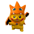 Pokémon Cosplay Figure - Pikachu M Charizard Y 3"