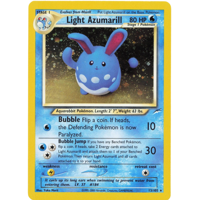 Pokémon Light Azumarill - Neo Destiny #013/105