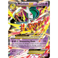 Pokémon trading card featuring Mega Gallade EX with vibrant colors and text.