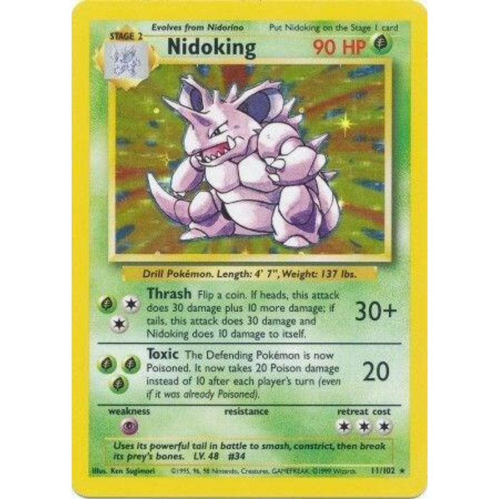 Pokémon Nidoking - Base Set #011/102