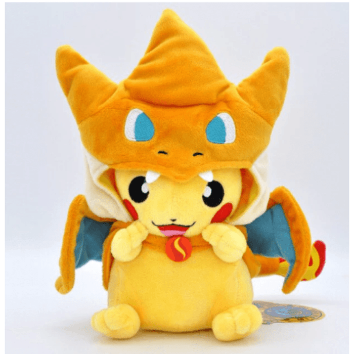Pokémon Plush Cosplay Pikachu Mega Charizard Y 8in