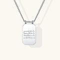 Powerful, Beautiful, Brilliant, and Brave Necklace in Silver
