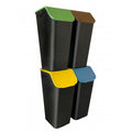 Practic container set, segregation, 4x35l, black, Bini 10103435