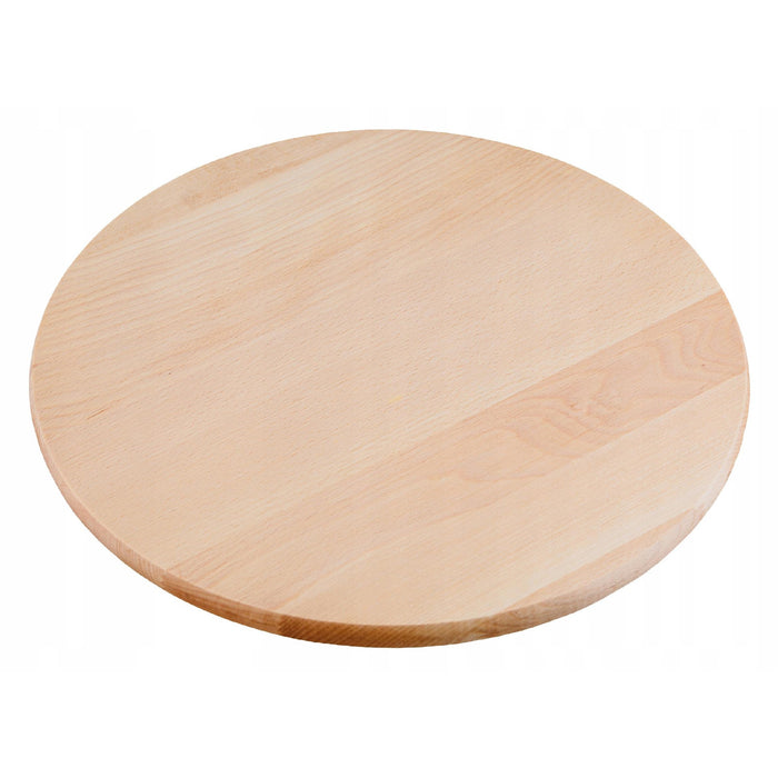 Practic rotating board, for serving snacks and pizza, beech wood, 40 cm diameter, 20090700