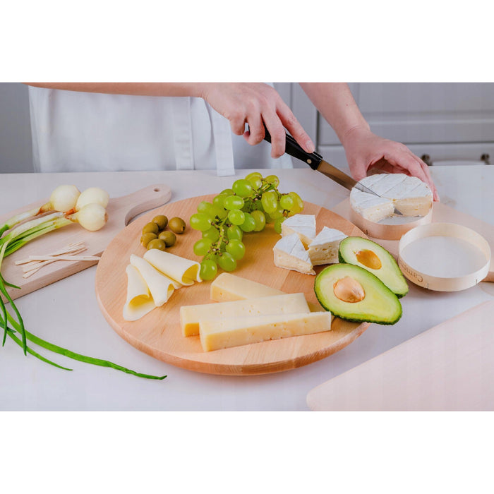 Practic rotating board, for serving snacks and pizza, beech wood, 40 cm diameter, 20090700