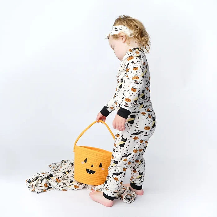Pumpkin Rope Halloween Basket