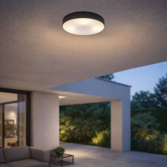 Rabalix Dolen Lamp, Black, 2x E27, max 9W, IP43, 75065