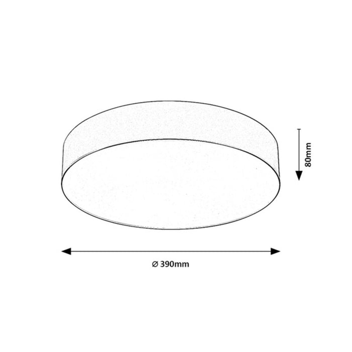 Rabalix Dolen Light Fixture, Black, 3x E27, max 9W, IP43, 75066