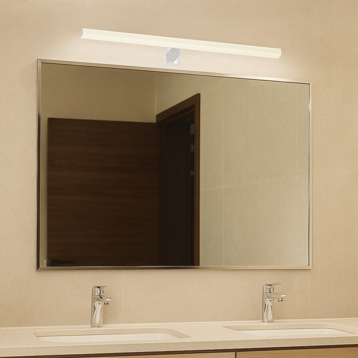 Rabalux bathroom light, 9W, natural white 4000K, IP44, chrome, Oliro