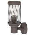 Rabalux Budapest Outdoor Wall Sconce, IP44, brown, E27 screw base, max 40W, 8888