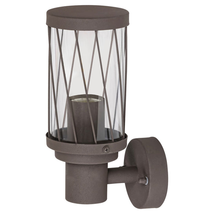 Rabalux Budapest Outdoor Wall Sconce, IP44, brown, E27 screw base, max 40W, 8888