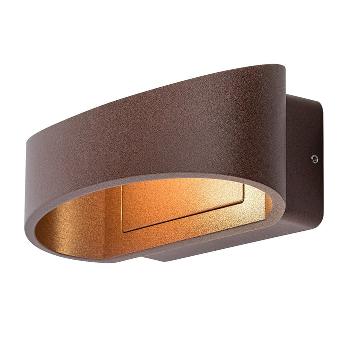 Rabalux Gerla Outdoor Wall Sconce, Brown, 9W LED, IP54, 3000 K, 77180