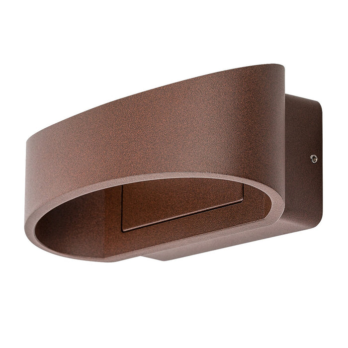 Rabalux Gerla Outdoor Wall Sconce, Brown, 9W LED, IP54, 3000 K, 77180