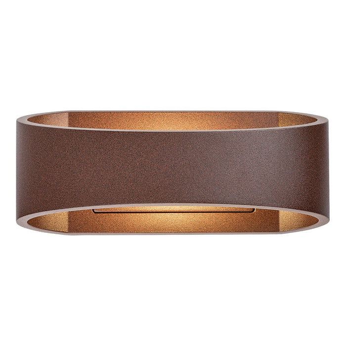 Rabalux Gerla Outdoor Wall Sconce, Brown, 9W LED, IP54, 3000 K, 77180