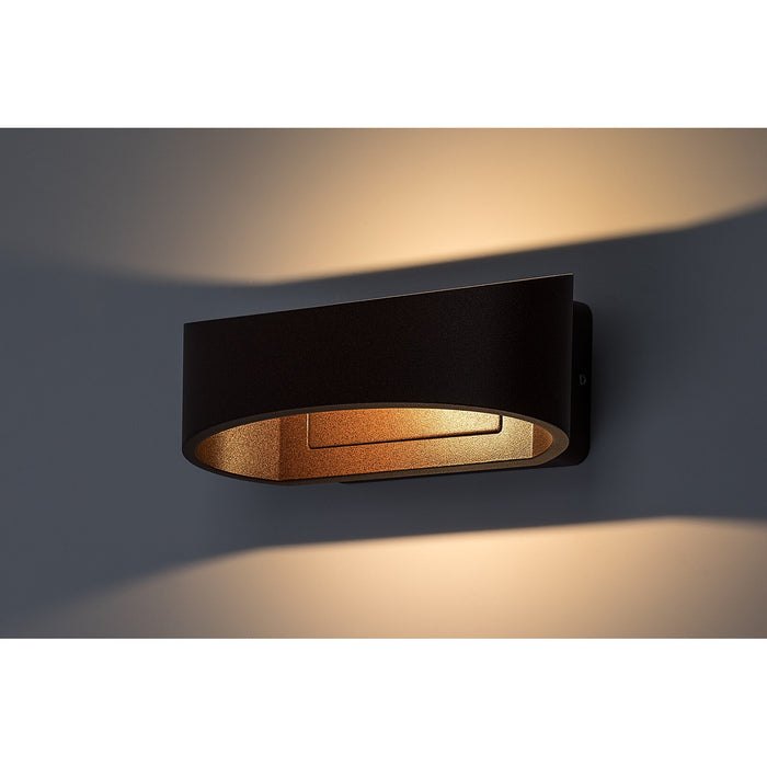 Rabalux Gerla Outdoor Wall Sconce, Brown, 9W LED, IP54, 3000 K, 77180