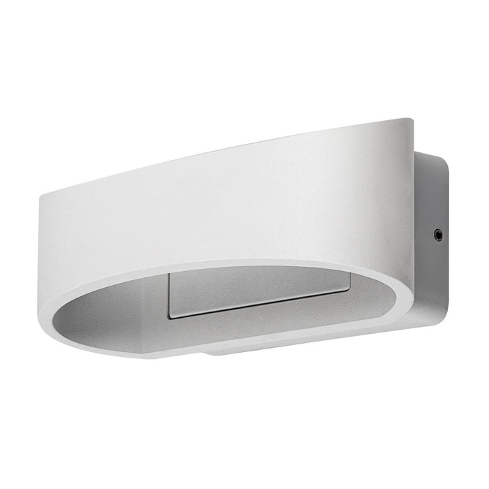Rabalux Gerla Outdoor Wall Sconce, White, 9W LED, IP54, 3000 K, 77178