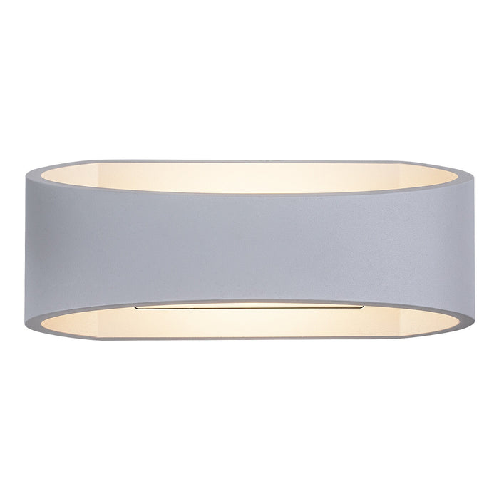 Rabalux Gerla Outdoor Wall Sconce, White, 9W LED, IP54, 3000 K, 77178