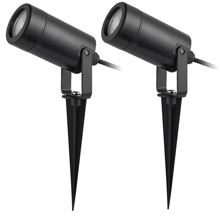 Rabalux Krobia Floor Lamp, IP65, black, GU10 base, max 4W, 7814, 2 pieces