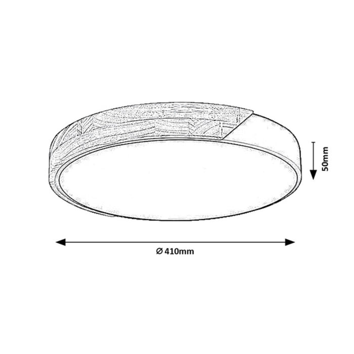 Rabalux Maple2 LED Ceiling Light, 24W, IP20, Matte White, 3000 K, 71417