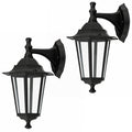 Rabalux Wall Sconce, Outdoor, IP43, E27, max 60W, Black, Velence, 2 pieces