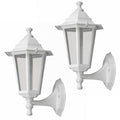 Rabalux Wall Sconce, Outdoor, IP43, E27, max 60W, White, Velence, 2 pieces