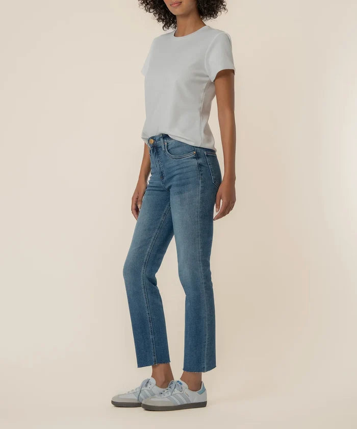 Rachael High Rise Mom Jean in Faithful