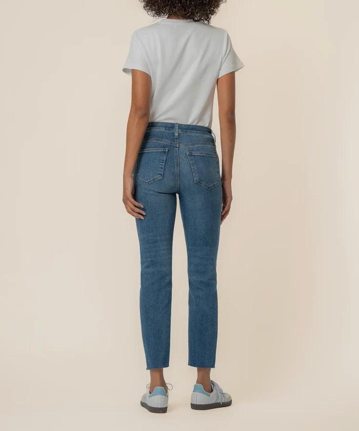 Rachael High Rise Mom Jean in Faithful