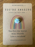 Rainbow Kindness Comfort Rock For Stress And Anxiety