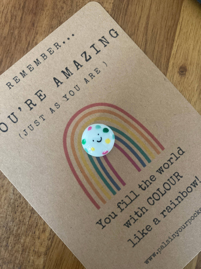 Rainbow Kindness Comfort Rock For Stress And Anxiety