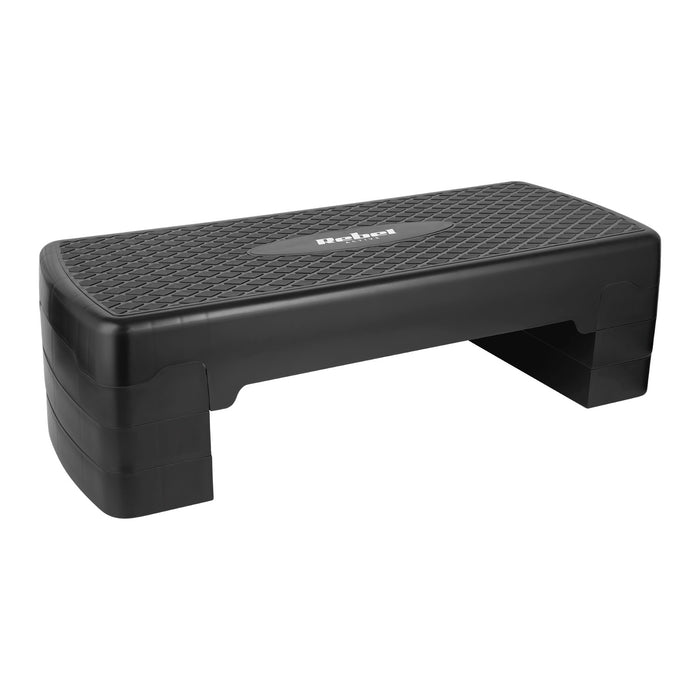Rebel Active aerobics and fitness step, 3 steps, 68 cm, black, RBA-3227-BK