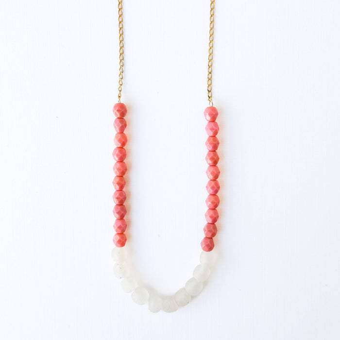 Recycled African Glass and Mixed Bead Necklace