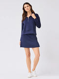 Regan Half Zip in Navy