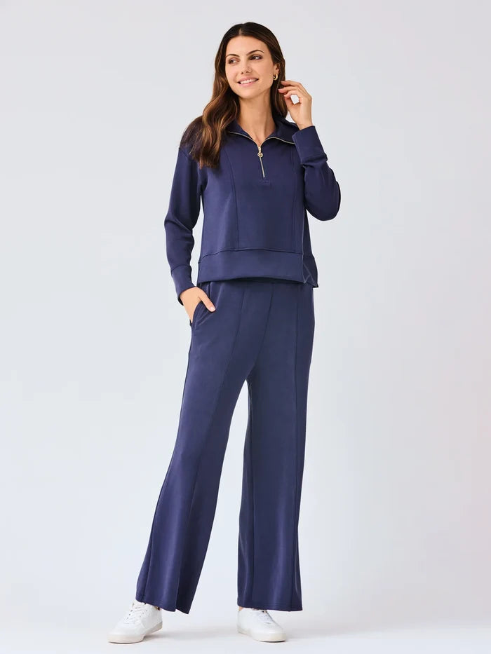 Regan Half Zip in Navy