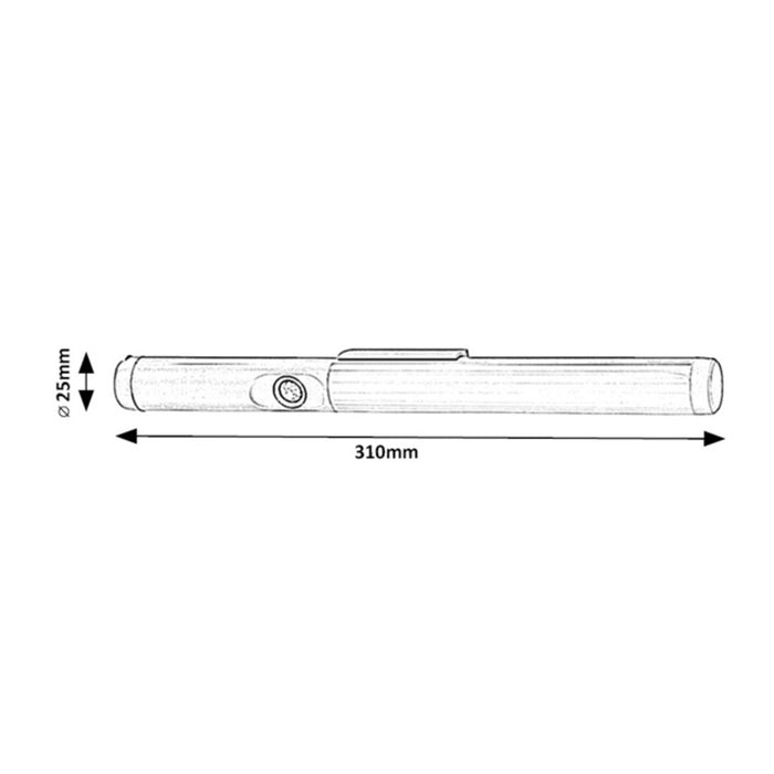 Rekar Under-Cabinet Light, 180 LM, IP20, Silver, 3 W LED, 78031