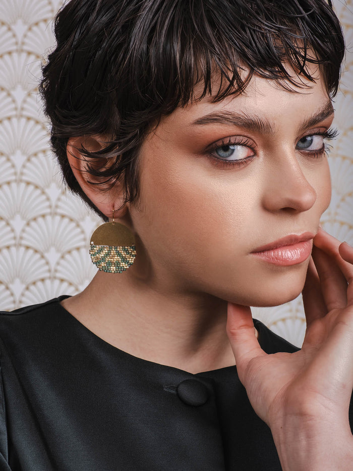 Savoy Drop Earrings in Blue