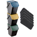 Set of 3 25-liter Practic Bini recycling bins + 5 charcoal filters