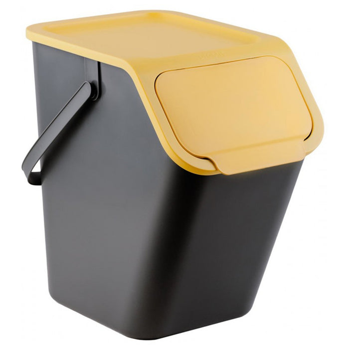 Set of 3 25-liter Practic Bini recycling bins + 5 charcoal filters