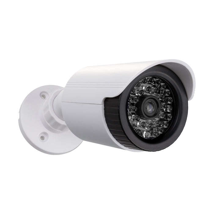 Set of two dummy tube cameras, IR LEDs, white, 2xAA power supply (not included), ABS, IR1800 WT