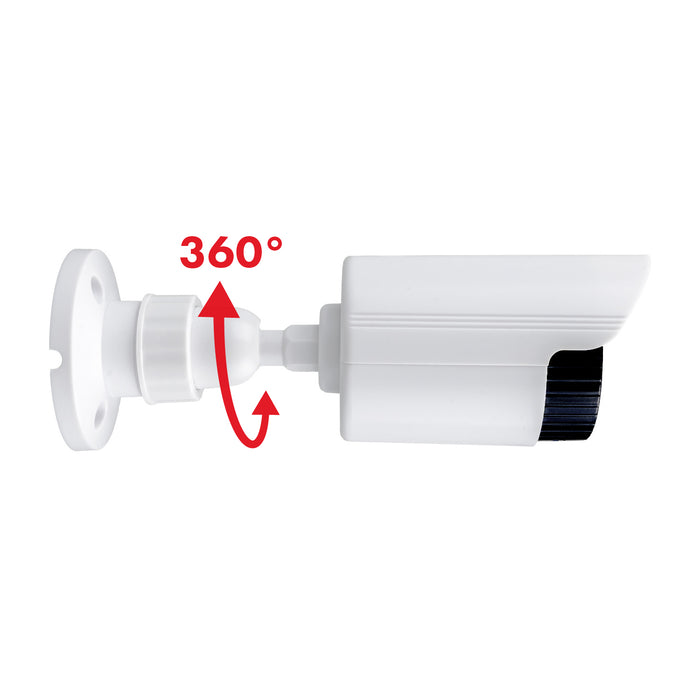 Set of two dummy tube cameras, IR LEDs, white, 2xAA power supply (not included), ABS, IR1800 WT