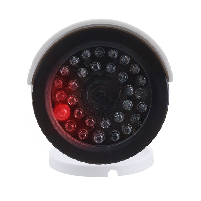 Set of two dummy tube cameras, IR LEDs, white, 2xAA power supply (not included), ABS, IR1800 WT