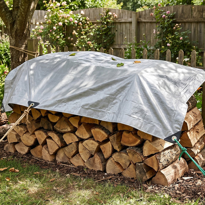 Silver Tarpaulin, 120g, 4x6m, VA0476, Waterproof, Vayox