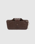Skittle Sunglass Case - Woven Chocolate