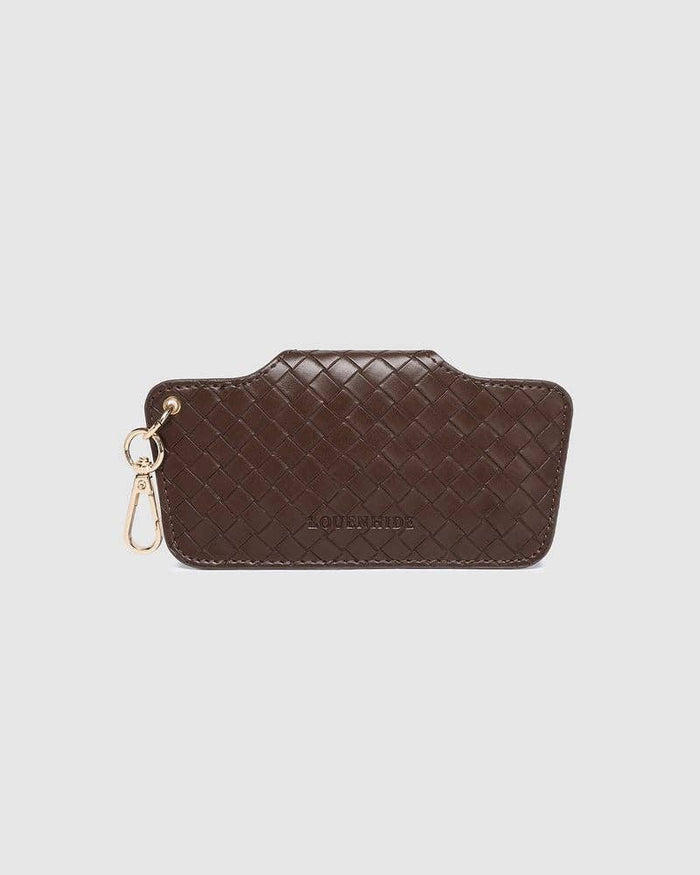 Skittle Sunglass Case - Woven Chocolate