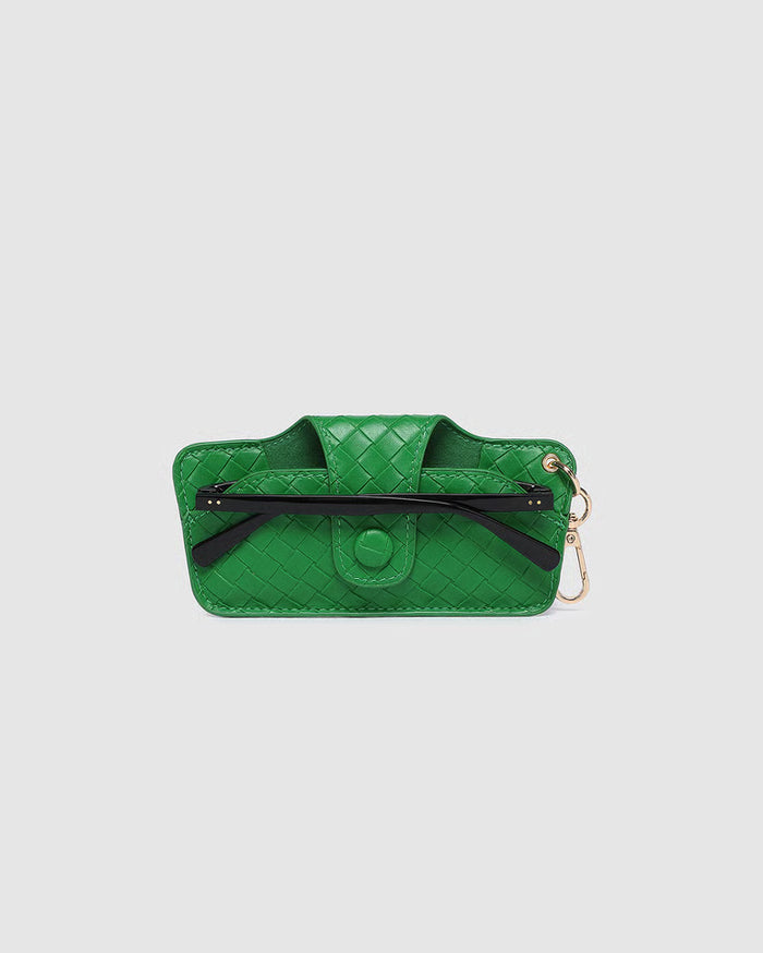 Skittle Sunglass Case - Woven Green