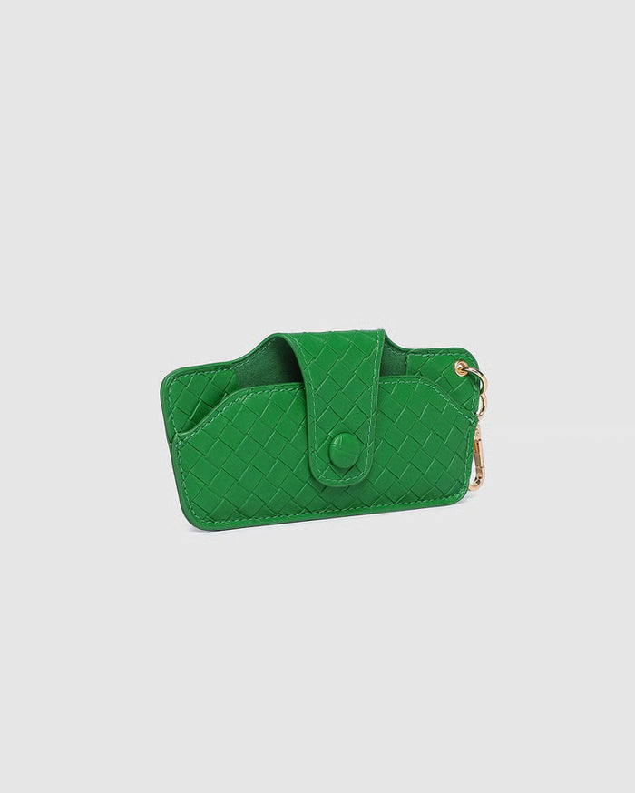 Skittle Sunglass Case - Woven Green