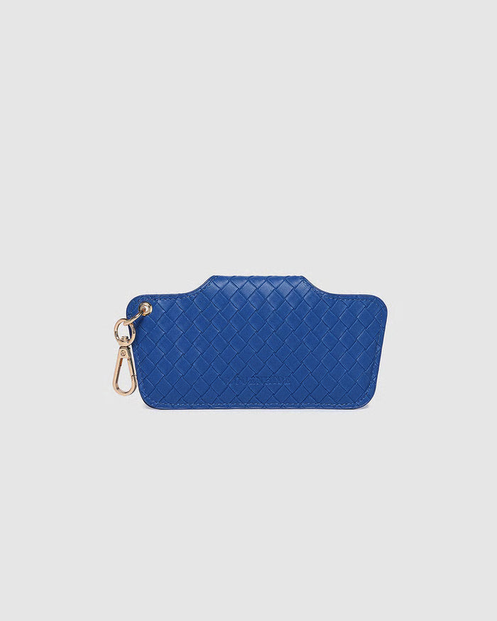 Skittle Sunglass Case - Woven Ocean Blue