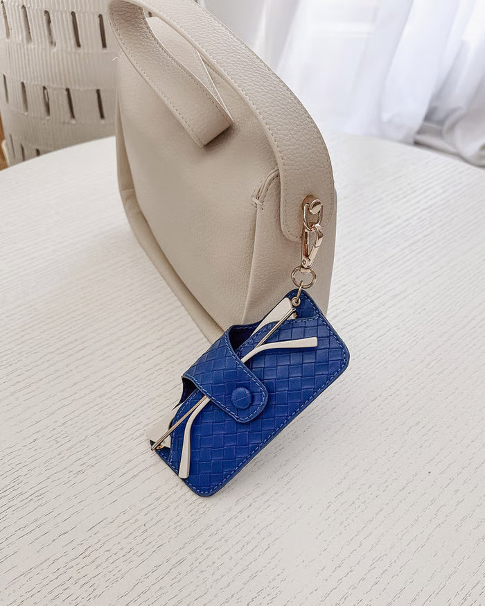 Skittle Sunglass Case - Woven Ocean Blue