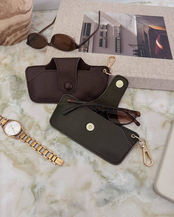 Skittle Sunglass Case in Olive